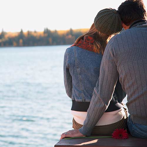 Painéis Fotográficos- Casal no pier