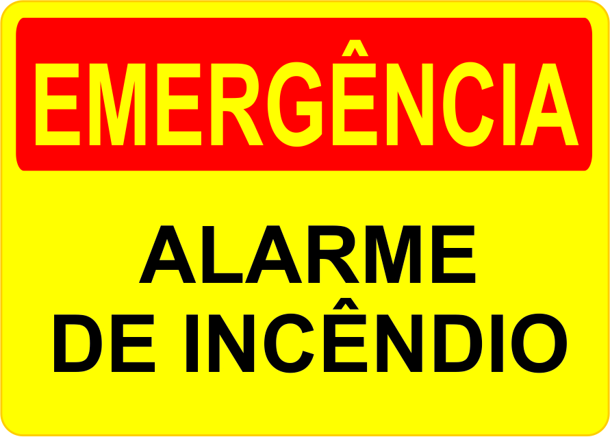 Placa Alarme de Incêndio